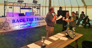 Katy collecting her W60 award!