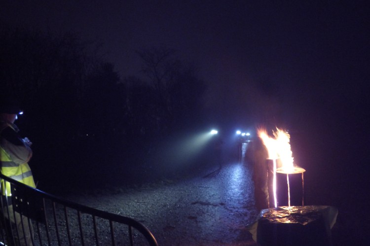 A fairly standard scene on the night