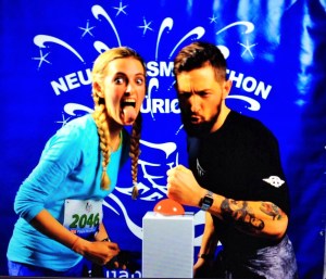 Arno and Pippa keeping themselves busy while waiting for us to finish...