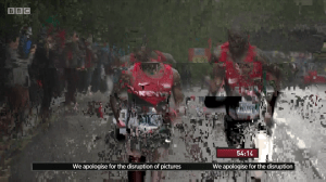 Media blackout...when the storm made the BBC lose its signal!