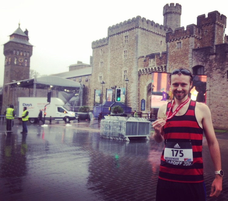 Cardiff World Half Marathon Championships Finish Medal