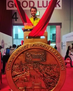 Being silly at the race expo