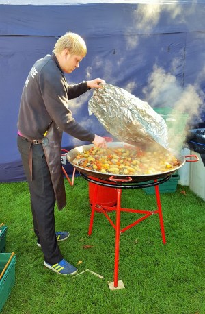 Genuinely good post-race food!